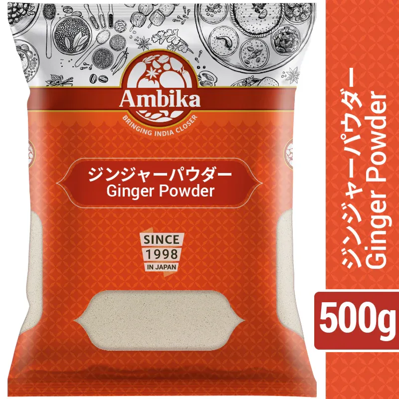 Ambika Ginger Powder 500 / アンビカジンジャーパウダー500 / অম্বিকা আদা গুঁড়া ৫০০গ্রাম